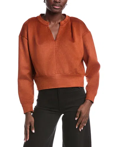 Kenneth Cole Microsuede Scuba Jacket In Brown