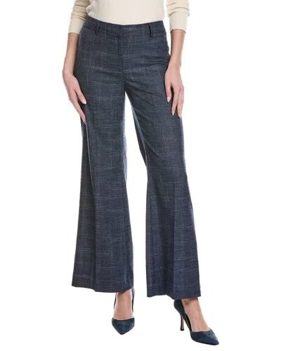 Kenneth Cole Mid Rise Flare Pant In Blue
