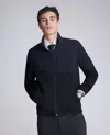 Kenneth Cole Mock Neck Full Zip Jacket In Blue