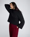 Kenneth Cole Rib Mock Neck Pullover In Multicolor