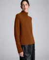 Kenneth Cole Mockneck Raglan Sleeve Sweater In Burgundy