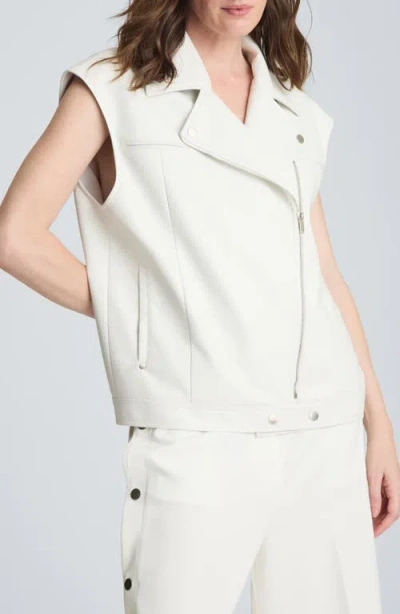 Kenneth Cole Moto Vest In White