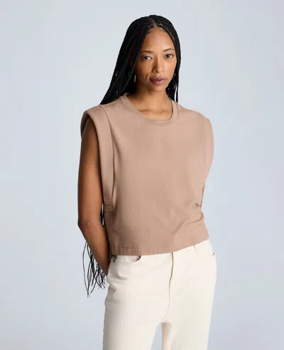 Kenneth Cole Muscle Tank With High-low Hem In Multicolor