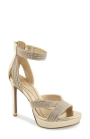 Kenneth Cole Nadine Ankle Strap Platform Sandal In Multi