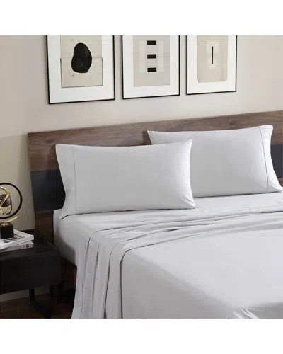 Kenneth Cole New York 200 Thread Count Cool Zone Percale Sheet Set In White