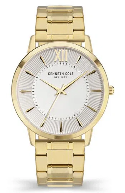Kenneth Cole New York 3-hand Bracelet Watch, 44mm In Gold