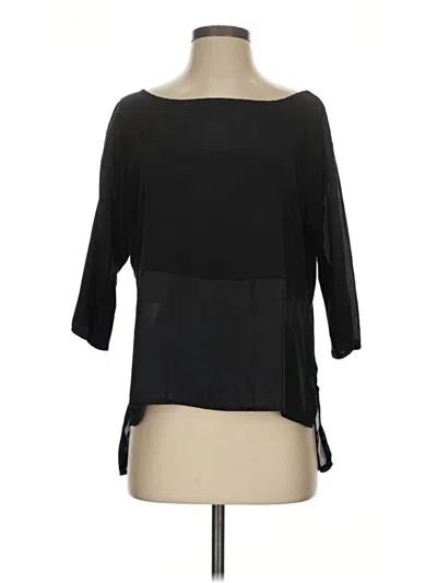 Pre-owned Kenneth Cole New York 3/4 Sleeve Blouse In Black