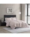 Kenneth Cole New York 3pc Madison Reversible Quilt Set In Pink