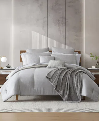 Kenneth Cole New York Abstract Textured 14-pc. Comforter Bonus Set, Queen In Gray