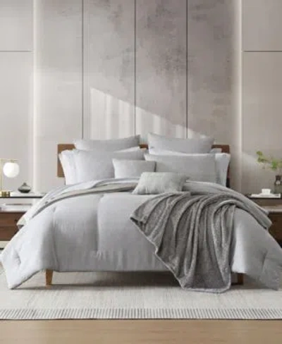 Kenneth Cole New York Abstract Textured Comforter Bonus Set In Gray