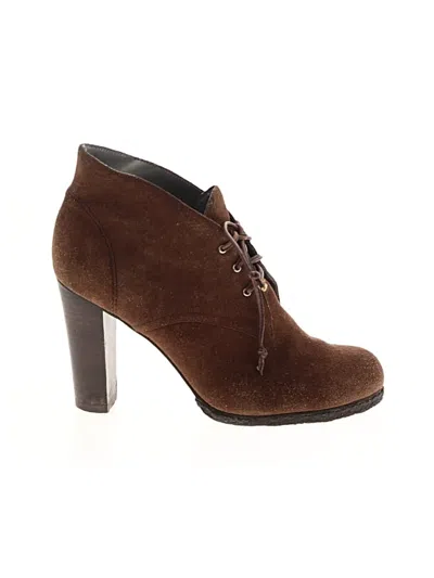 Pre-owned Kenneth Cole New York Ankle Boots In Brown