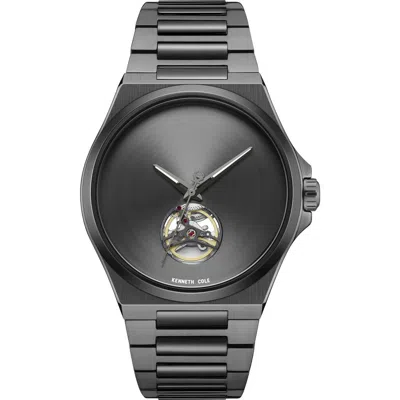 Kenneth Cole New York Automatic Bracelet Watch, 43.5mm In Black