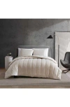 Kenneth Cole New York Banks Metallic Velvet Comforter Set In Natural