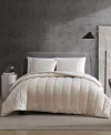 Kenneth Cole New York Banks Velvet Comforter Sets In Mink Brown