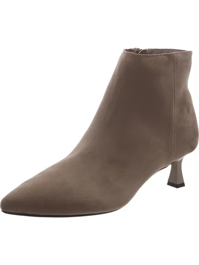 Kenneth Cole New York Bexx Womens Faux Leather Ankle Booties In Grey