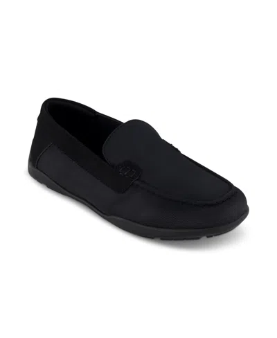 Kenneth Cole New York Kids' Big Boys Distance Destin Driving Moccasin Slip-on Loafers In Black