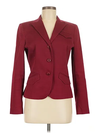 Pre-owned Kenneth Cole New York Blazer Jacket In Burgundy