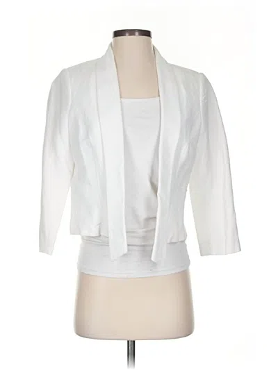 Pre-owned Kenneth Cole New York Blazer Jacket In White