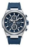 Kenneth Cole New York Blue Silicone Strap Watch, 42mm In Blue