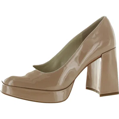 Kenneth Cole New York Bri Pump Womens Slip On Block Heel Pumps In Beige