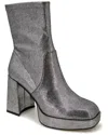 Kenneth Cole New York Block Heel Stretch Bootie In Gray