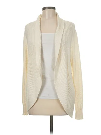 Pre-owned Kenneth Cole New York Cardigan Sweater In White