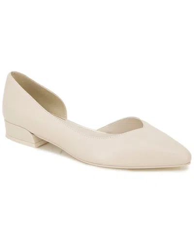 Kenneth Cole New York Carolyn Leather Flat In White