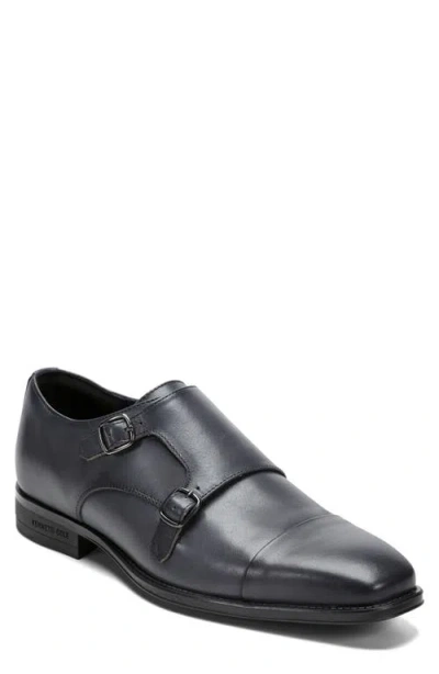Kenneth Cole New York Charles Double Monk Strap Shoe In Black