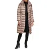 Kenneth Cole New York Cire Hooded Belted Puffer Jacket In Champagne
