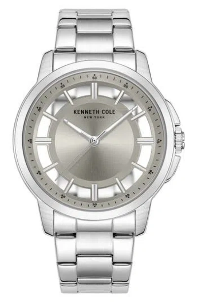 Kenneth Cole New York Classic Bracelet Watch, 44mm In Metallic
