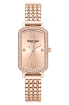 Kenneth Cole New York Classic Slim Bracelet Watch, 22mm X 35mm In Rosegold