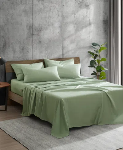 Kenneth Cole New York Closeout!  Solution Solid Microfiber 4-pc. Sheet Set, Twin In Sage Green