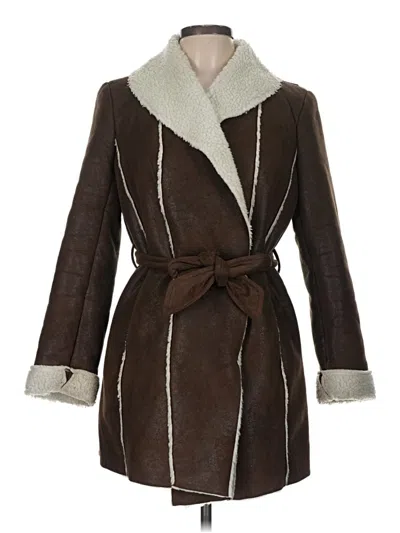 Pre-owned Kenneth Cole New York Coat In Brown