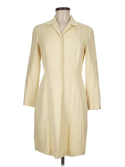 Pre-owned Kenneth Cole New York Coat In Ivory