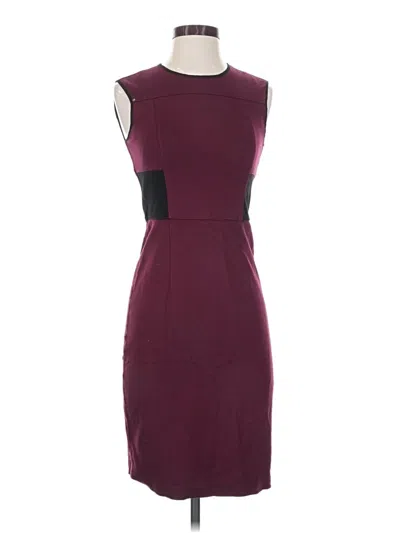 Pre-owned Kenneth Cole New York Cocktail Dress In Burgundy