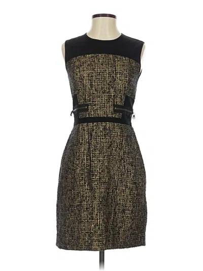 Pre-owned Kenneth Cole New York Cocktail Dress In Gold