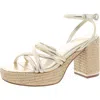 Kenneth Cole New York Daphne Womens Adjustable Manmade Block Heels In Multi