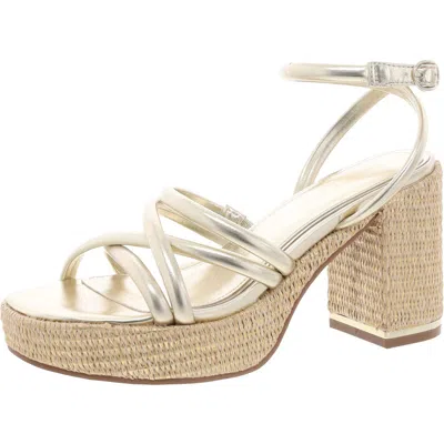 Kenneth Cole New York Daphne Womens Adjustable Manmade Block Heels In Multi