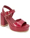 Kenneth Cole New York Darla Platform Sandal In Red