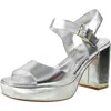 Kenneth Cole New York Darla Womens Block Heel Manmade Ankle Strap