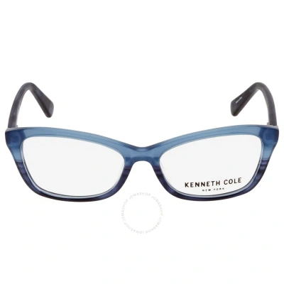 Kenneth Cole New York Demo Cat Eye Ladies Eyeglasses Kc0302 090 53 In Blue
