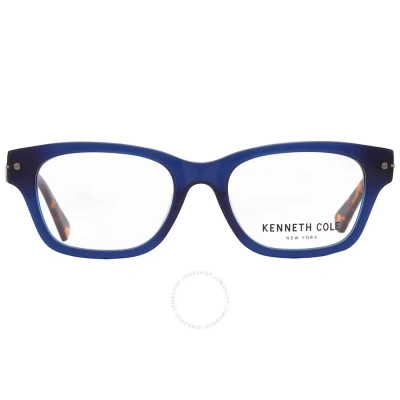 Kenneth Cole New York Demo Square Unisex Eyeglasses Kc0237-3 090 51 In Blue