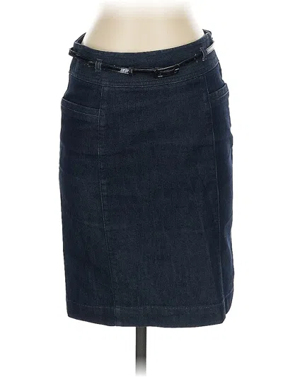 Pre-owned Kenneth Cole New York Denim Skirt In Blue