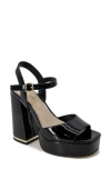 Kenneth Cole New York Dolly Platform Sandal In Black Patent