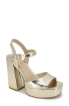 Kenneth Cole New York Dolly Platform Sandal In Light Gold