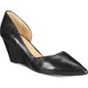 Kenneth Cole New York Ellis Womens Leather Slip On D'orsay In Black