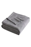 Kenneth Cole New York Essentials Waffle Stitch Blanket In Grey