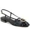 Kenneth Cole New York Farrah Patent Sandal In Black