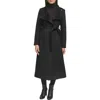 Kenneth Cole New York Fencer Collar Trench Coat In Black