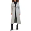 Kenneth Cole New York Fencer Collar Trench Coat In Gray